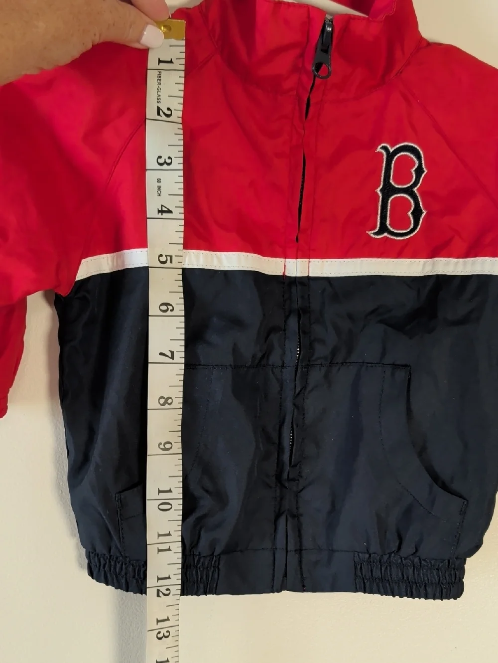 Majestic Boston Red Socks Infant Windbreaker Jacket Sz 6/9 Months